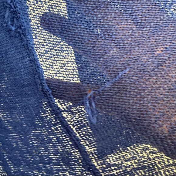 Chicos Blue Open Knit Cardigan Size 3 (Size XL 16/18) - Picture 5 of 8